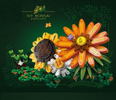 Flower Ivy Bonsai Sunflower Plant Model Creative Decoration Building Block Plastic Toy Gift for Girls Kids Boys